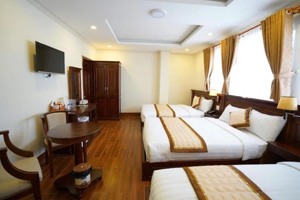 Bed in Thuy Hien Hotel