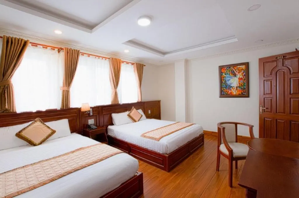 Bed in Thuy Hien Hotel