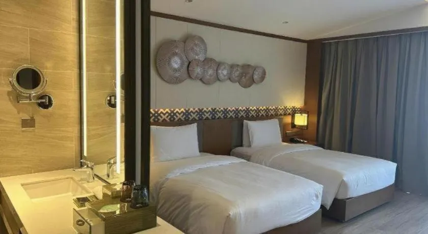 Bed in La Fountain Hotel & Resort Sanya