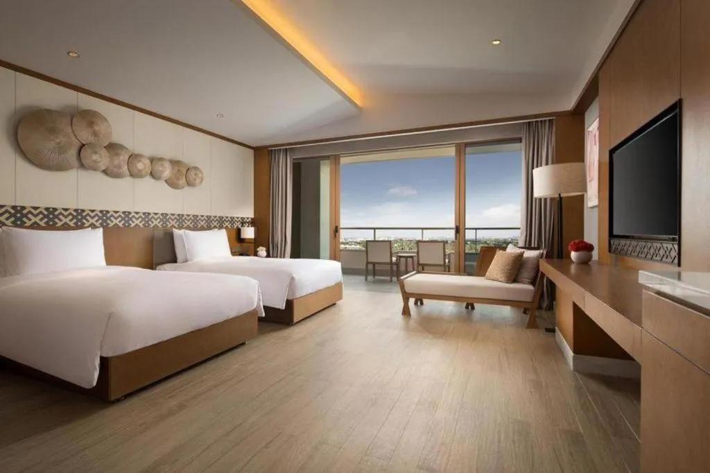 Bed in La Fountain Hotel & Resort Sanya