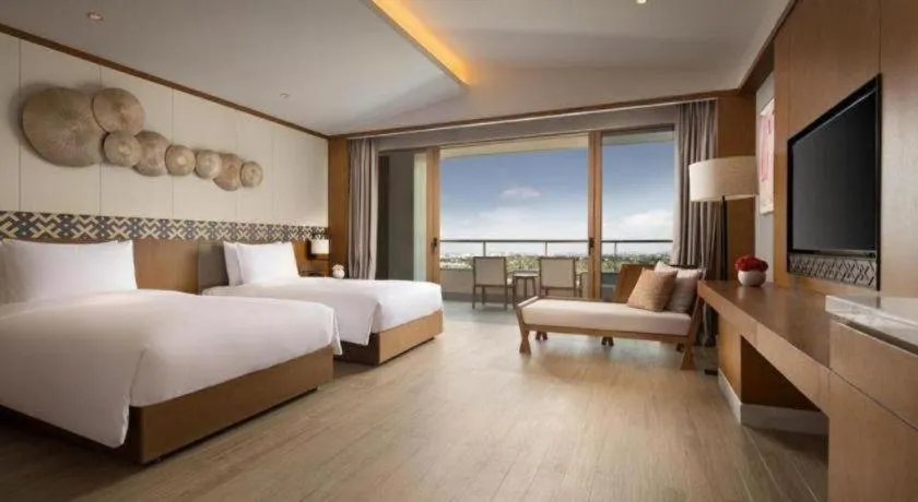 Bed in La Fountain Hotel & Resort Sanya