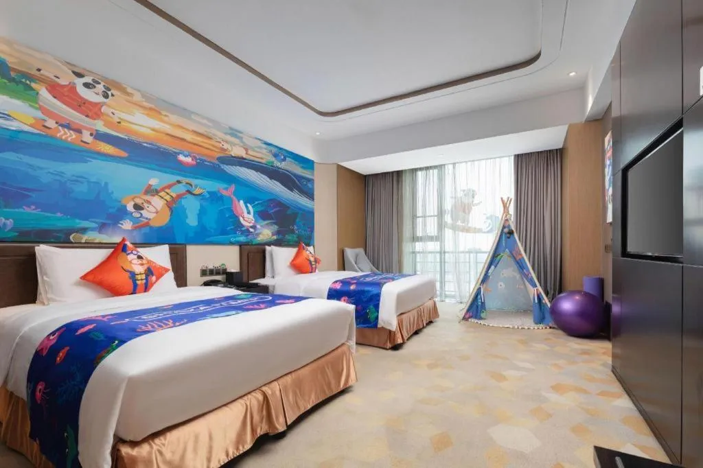 Bed in The QUBE Hotel Jingzhou