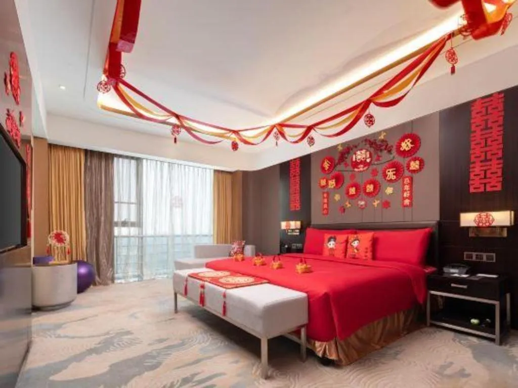 Bed in The QUBE Hotel Jingzhou