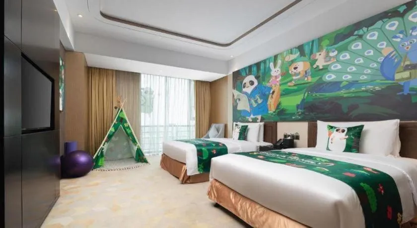 Bed in The QUBE Hotel Jingzhou
