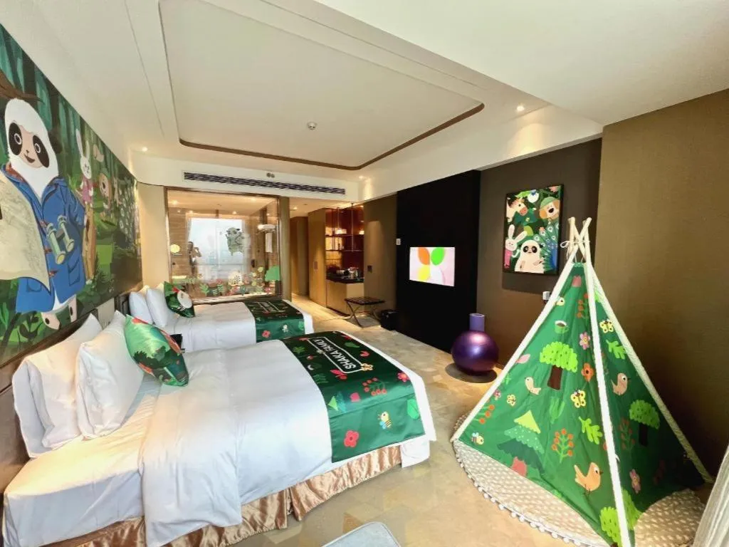 Bed in The QUBE Hotel Jingzhou