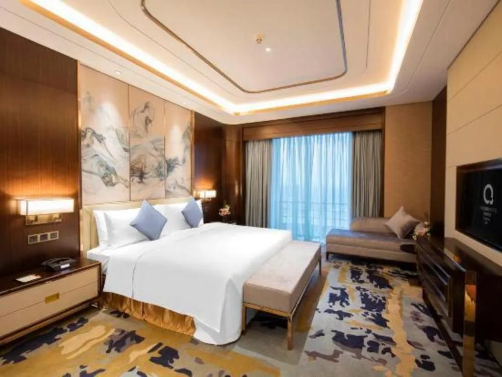 Bed in The QUBE Hotel Jingzhou