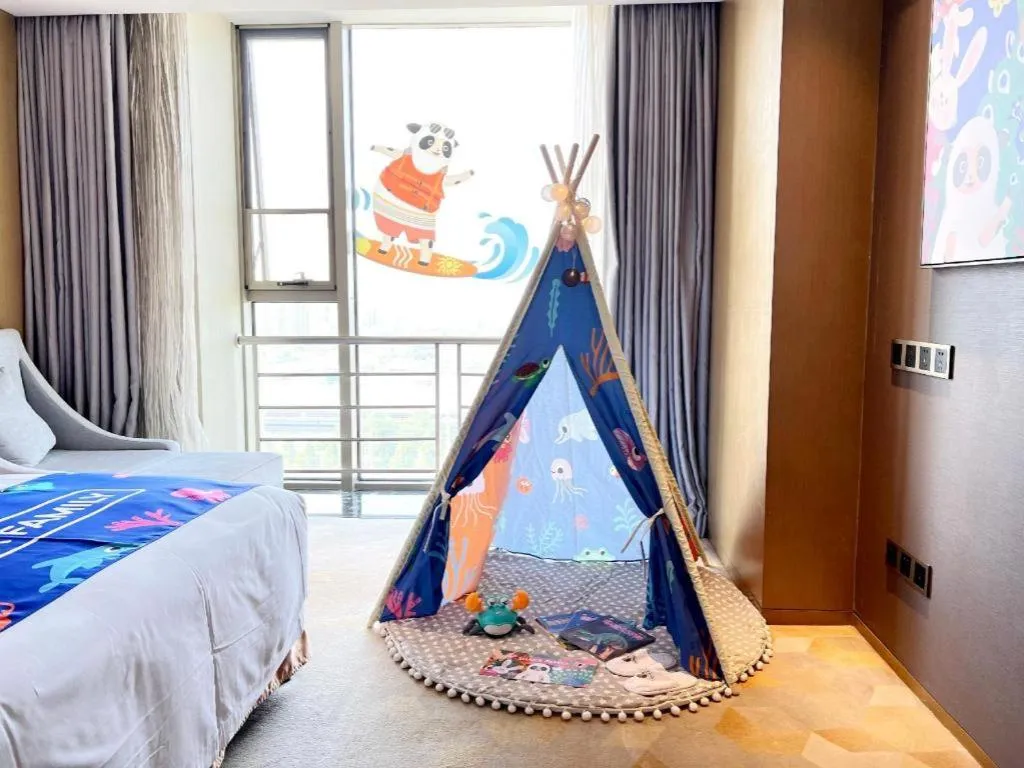 Bed in The QUBE Hotel Jingzhou