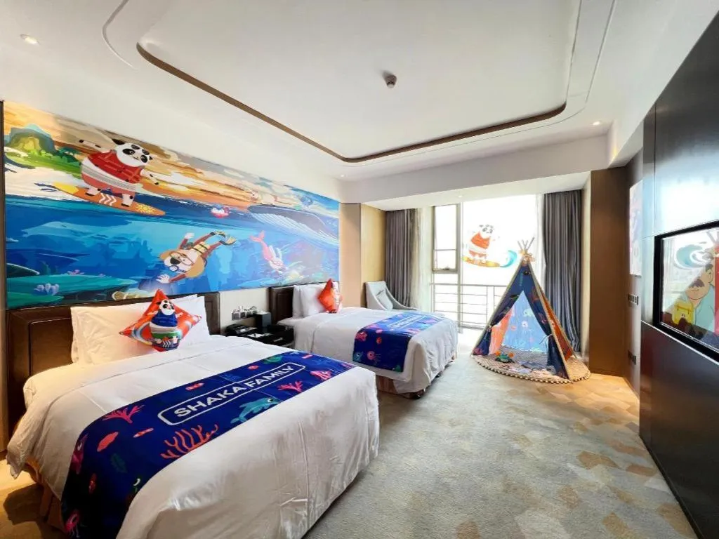 Bed in The QUBE Hotel Jingzhou