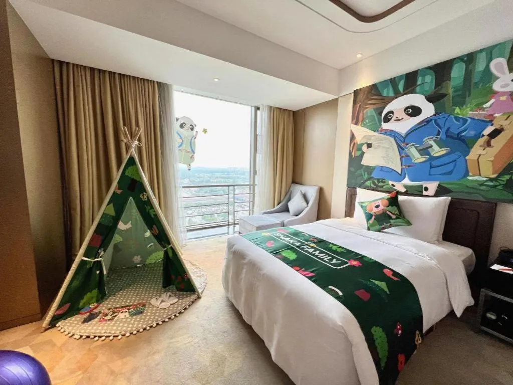 Bed in The QUBE Hotel Jingzhou