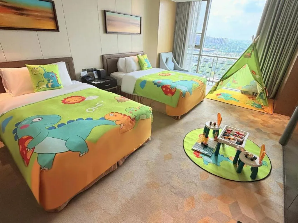 Bed in The QUBE Hotel Jingzhou