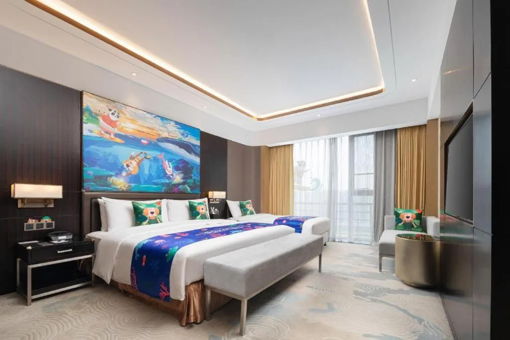 Bed in The QUBE Hotel Jingzhou