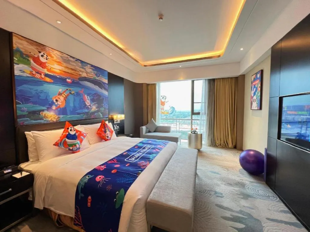 Bed in The QUBE Hotel Jingzhou