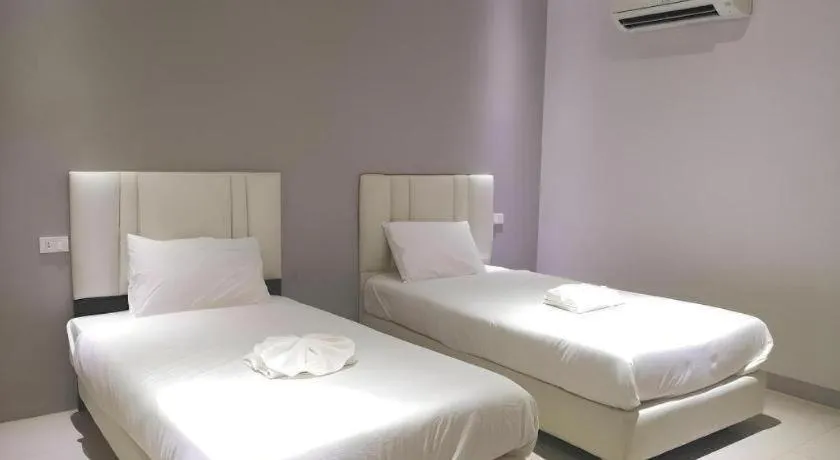 Bed in River Residence Saraburi Hotel