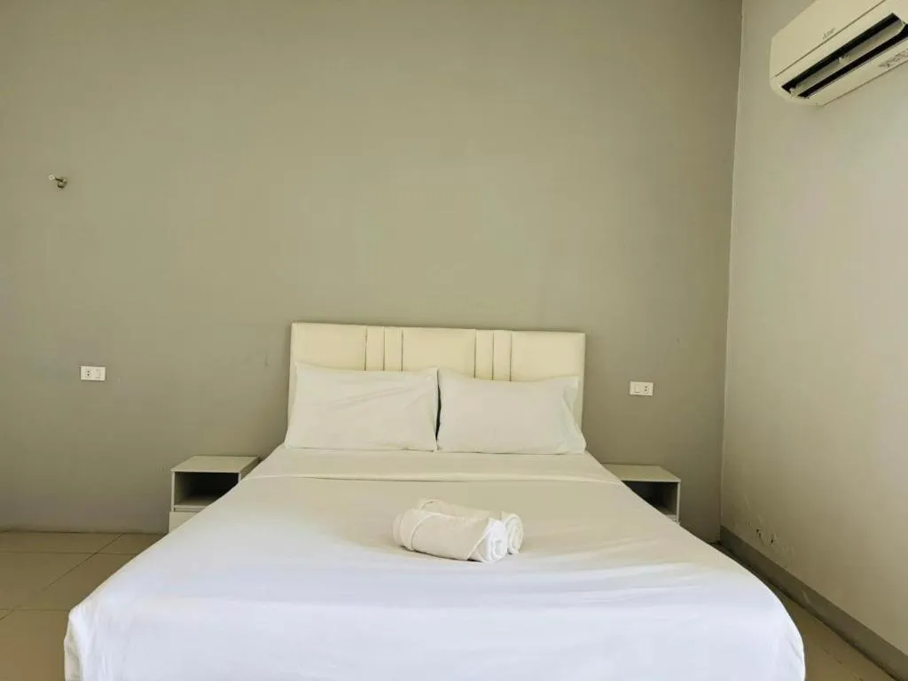 Bed in River Residence Saraburi Hotel