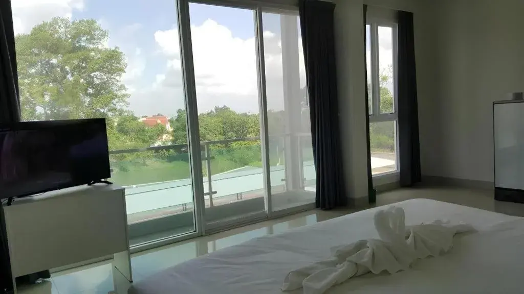 Bed in River Residence Saraburi Hotel Bed in River Residence Saraburi Hotel