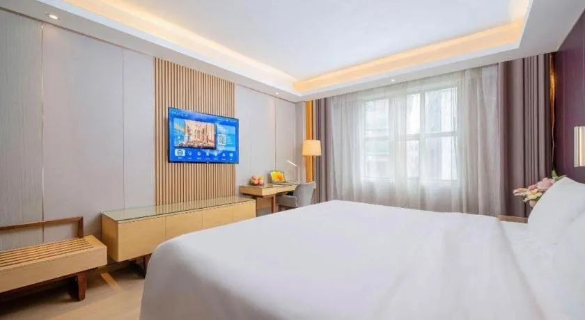 Bed in Lavande Hotels Guangzhou Baiyun Avenue North Metro Station