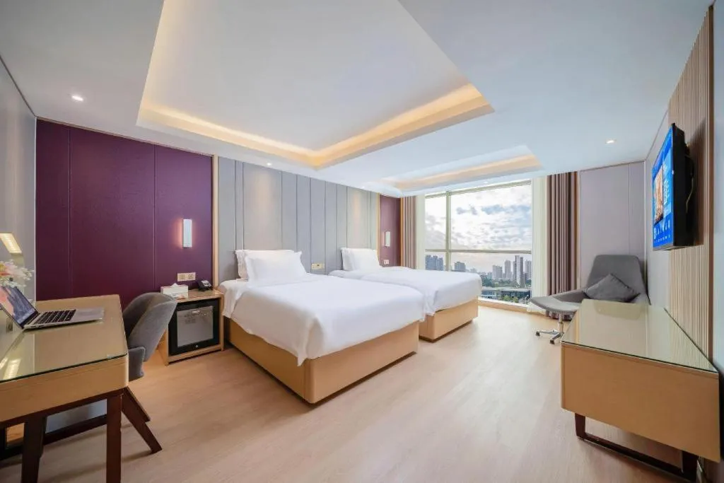 Bed in Lavande Hotels Guangzhou Baiyun Avenue North Metro Station