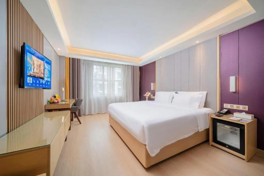 Bed in Lavande Hotels Guangzhou Baiyun Avenue North Metro Station