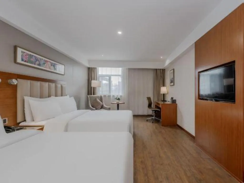 Bed in Yitel Hotel Shanghai Hongqiao Linkong Industrial Park Songhong Road Metro Station