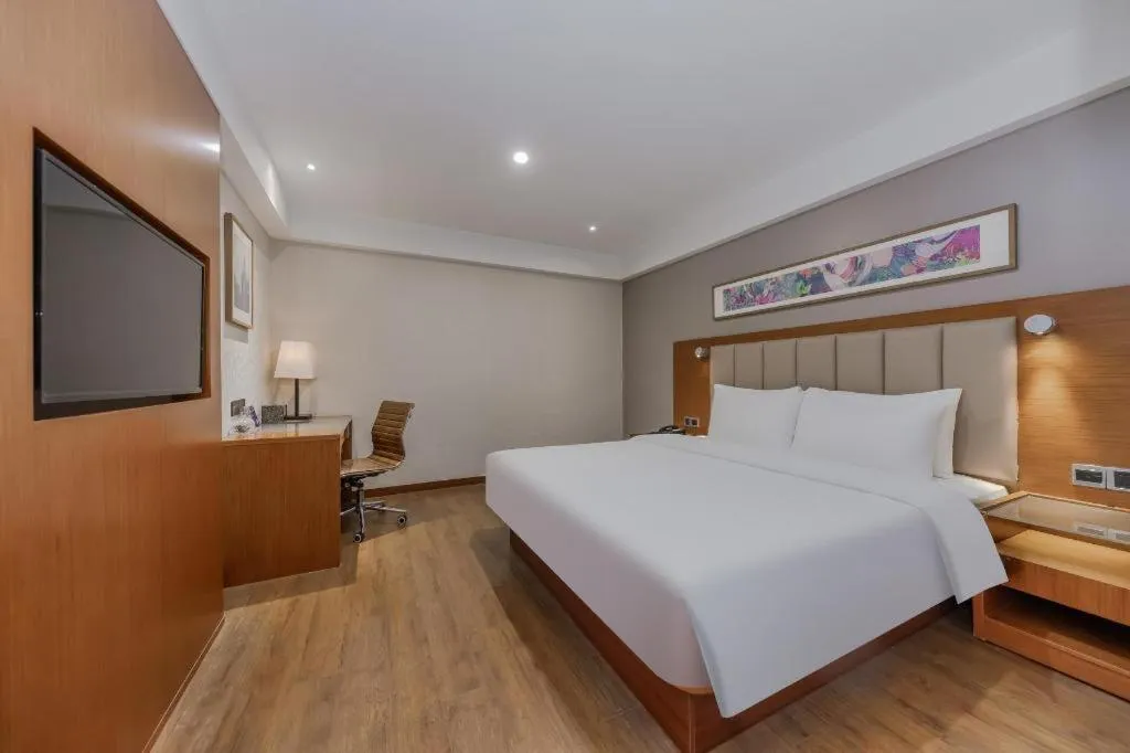 Bed in Yitel Hotel Shanghai Hongqiao Linkong Industrial Park Songhong Road Metro Station