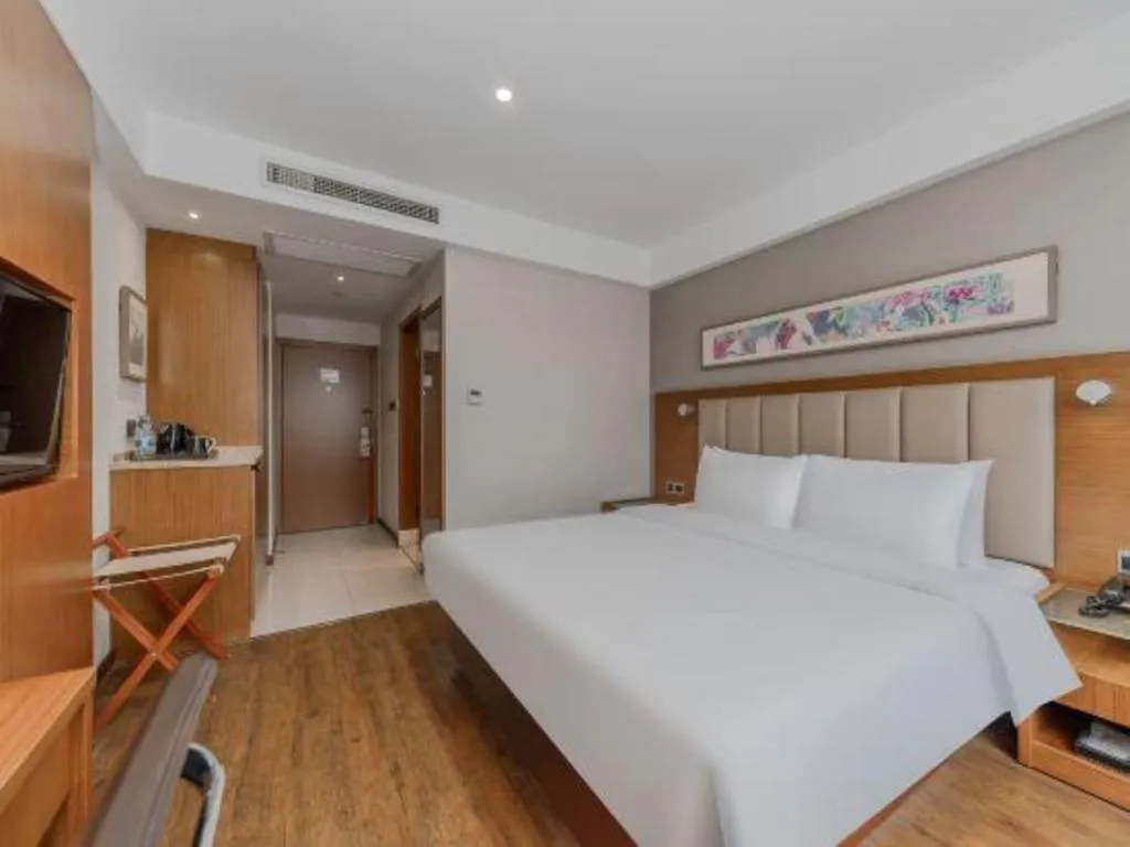 Bed in Yitel Hotel Shanghai Hongqiao Linkong Industrial Park Songhong Road Metro Station