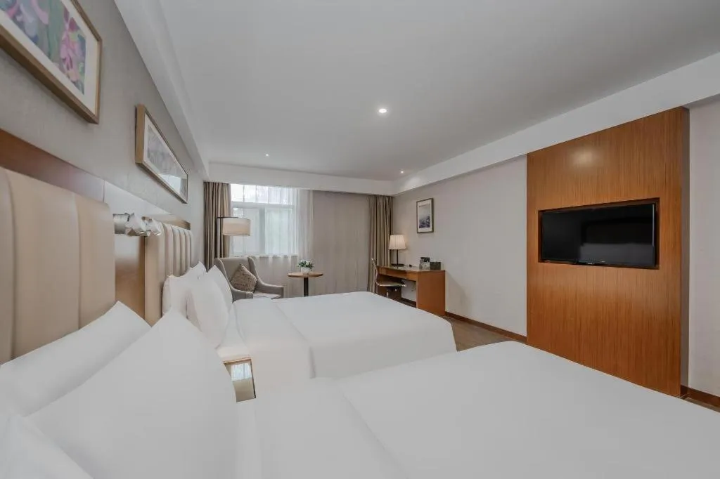 Bed in Yitel Hotel Shanghai Hongqiao Linkong Industrial Park Songhong Road Metro Station