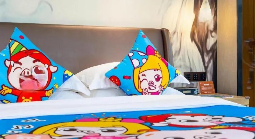 Bed in ZHONG DING HOTEL