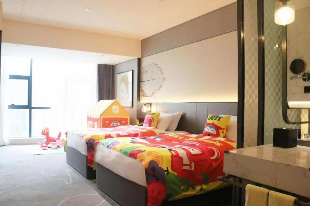 Bed in ZHONG DING HOTEL