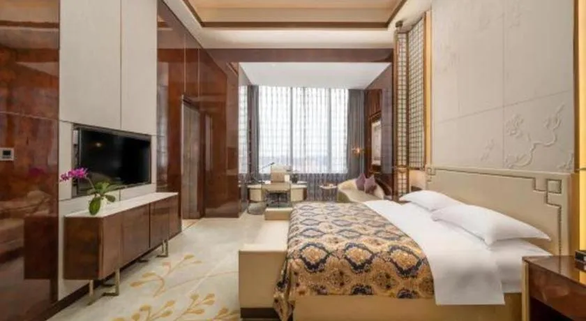 Bed in ZHONG DING HOTEL