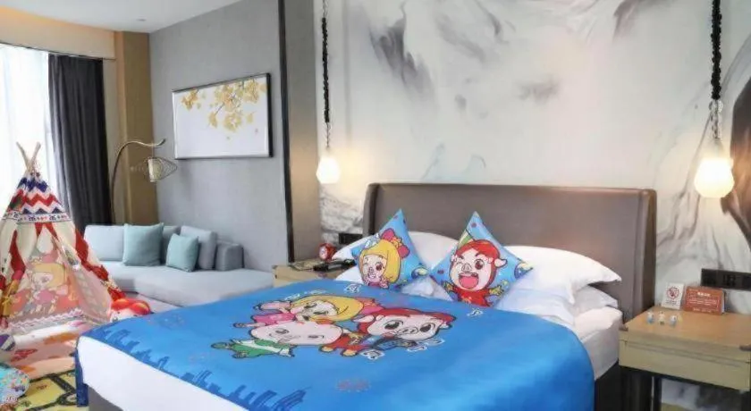 Bed in ZHONG DING HOTEL
