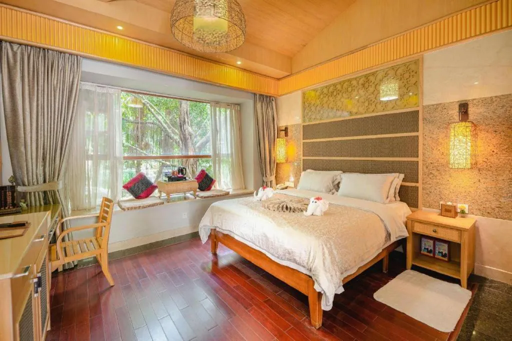 Bed in Shaoguan Palace International Resorts