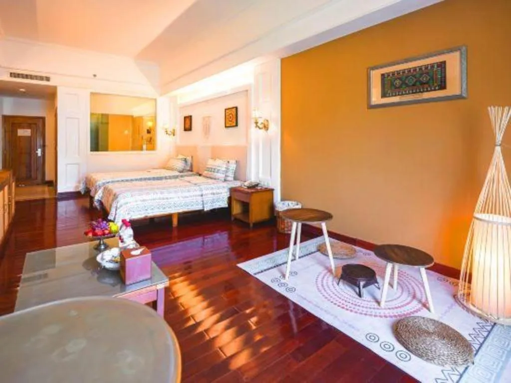 Bed in Shaoguan Palace International Resorts