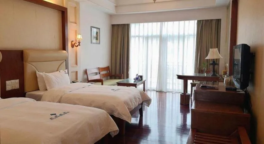 Bed in Shaoguan Palace International Resorts