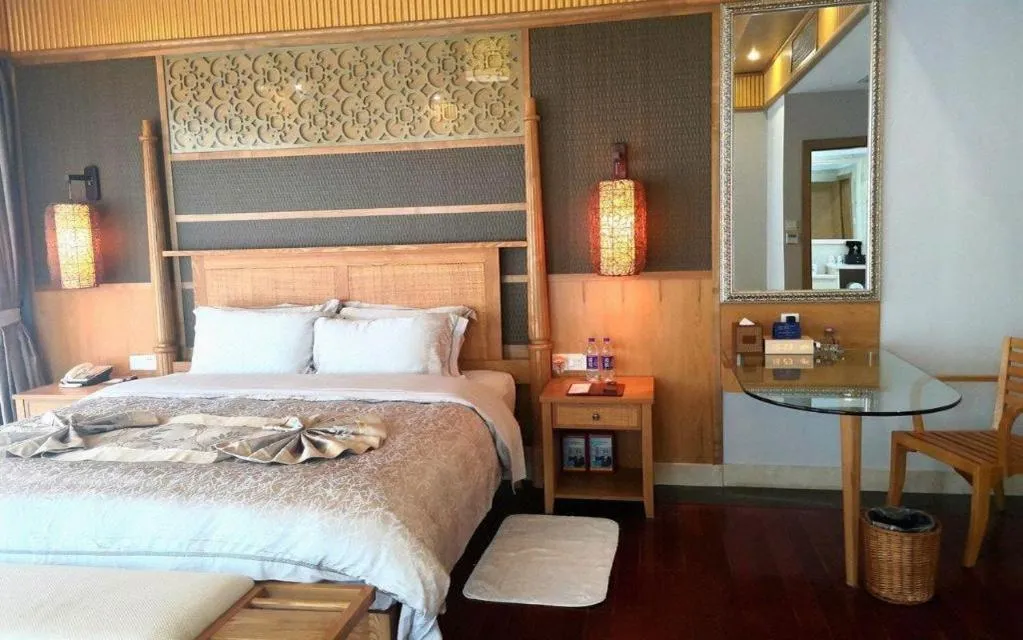 Bed in Shaoguan Palace International Resorts