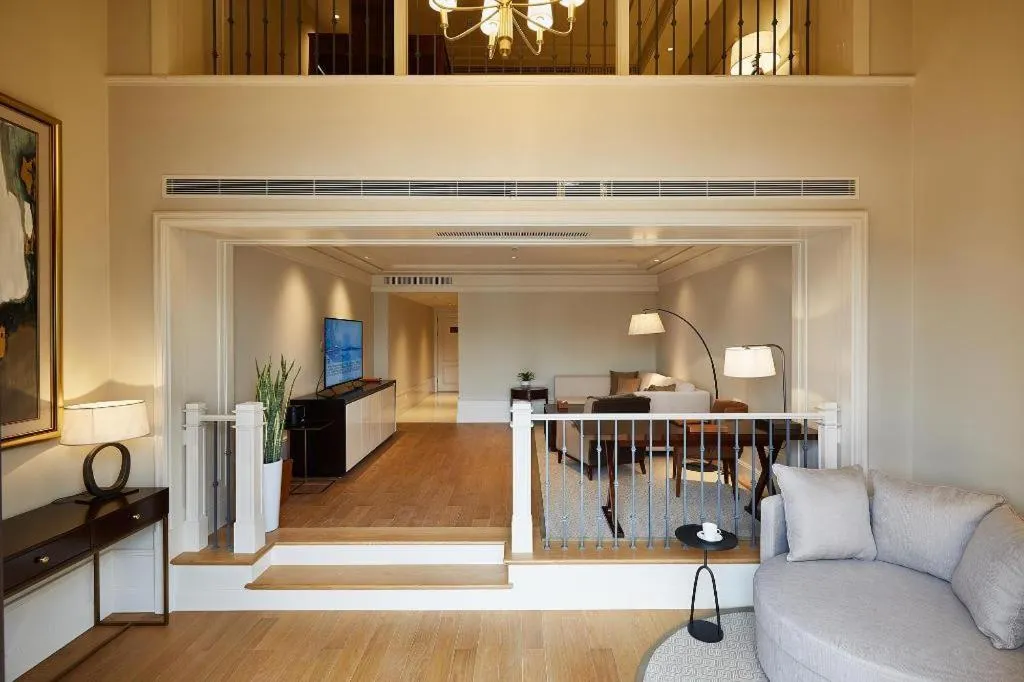 Bed in Donghai Xianhucheng Huanglong Hotel