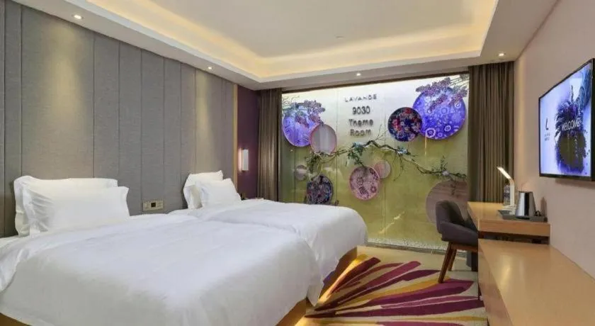 Bed in Lavande Hotels·Guangzhou Jiahe Wanggang Metro Station