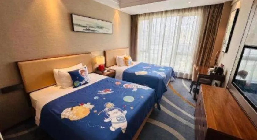 Bed in Ramada Encore by Wyndham Wuhan Caidian