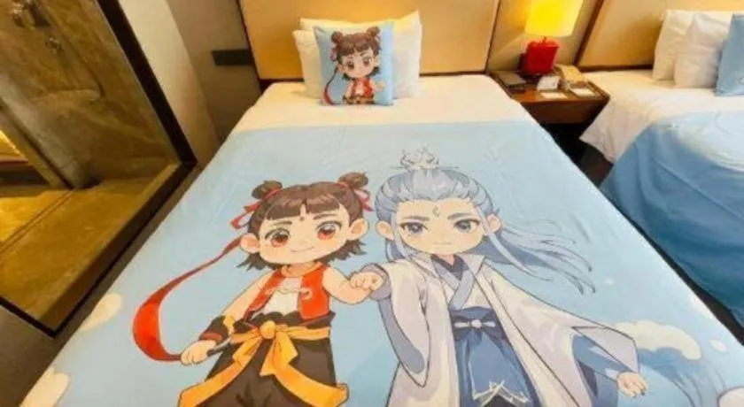 Bed in Ramada Encore by Wyndham Wuhan Caidian