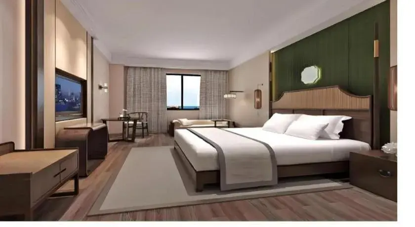 Bed in Metropolo Hotel YunNan Shangri-la Karma Dan Songzanlin Temple Bed in Metropolo Hotel YunNan Shangri-la Karma Dan Songzanlin Temple