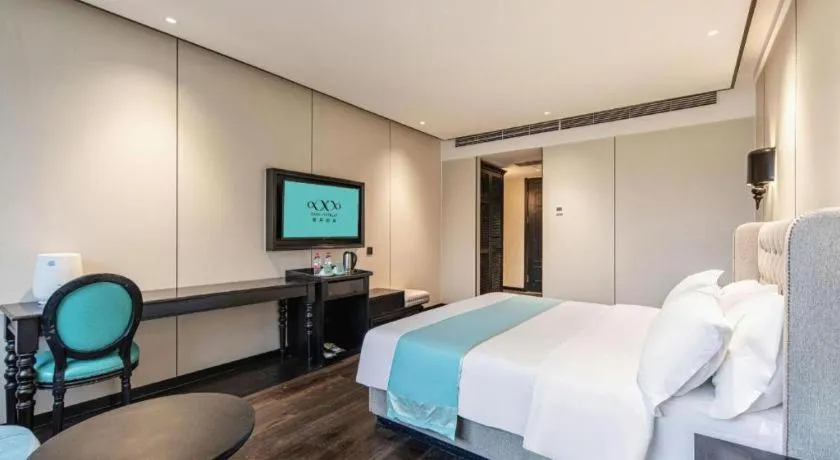 Bed in Xana Hotelle Lhasa Potala Palace Beijing Middle Road