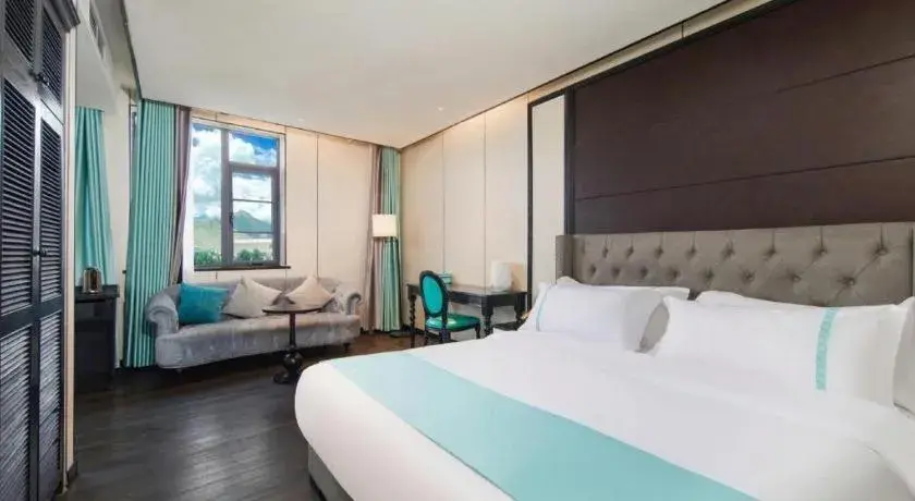 Bed in Xana Hotelle Lhasa Potala Palace Beijing Middle Road Bed in Xana Hotelle Lhasa Potala Palace Beijing Middle Road