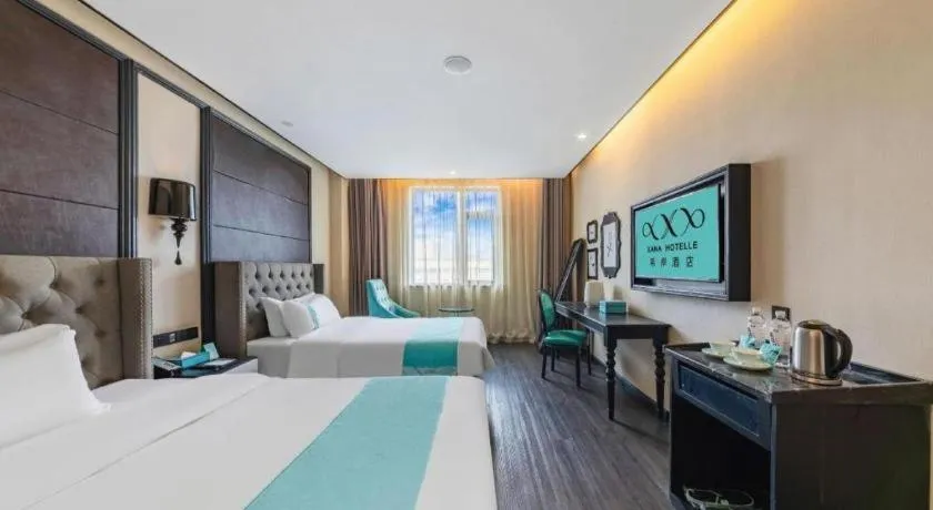 Bed in Xana Hotelle Lhasa Potala Palace Beijing Middle Road