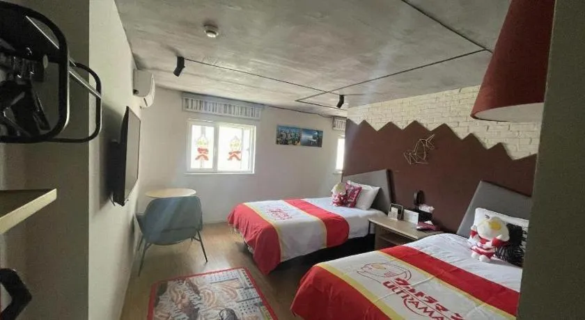 Bed in YUNIK-Shanghai Zhongshan Park Yan'an Xi Road