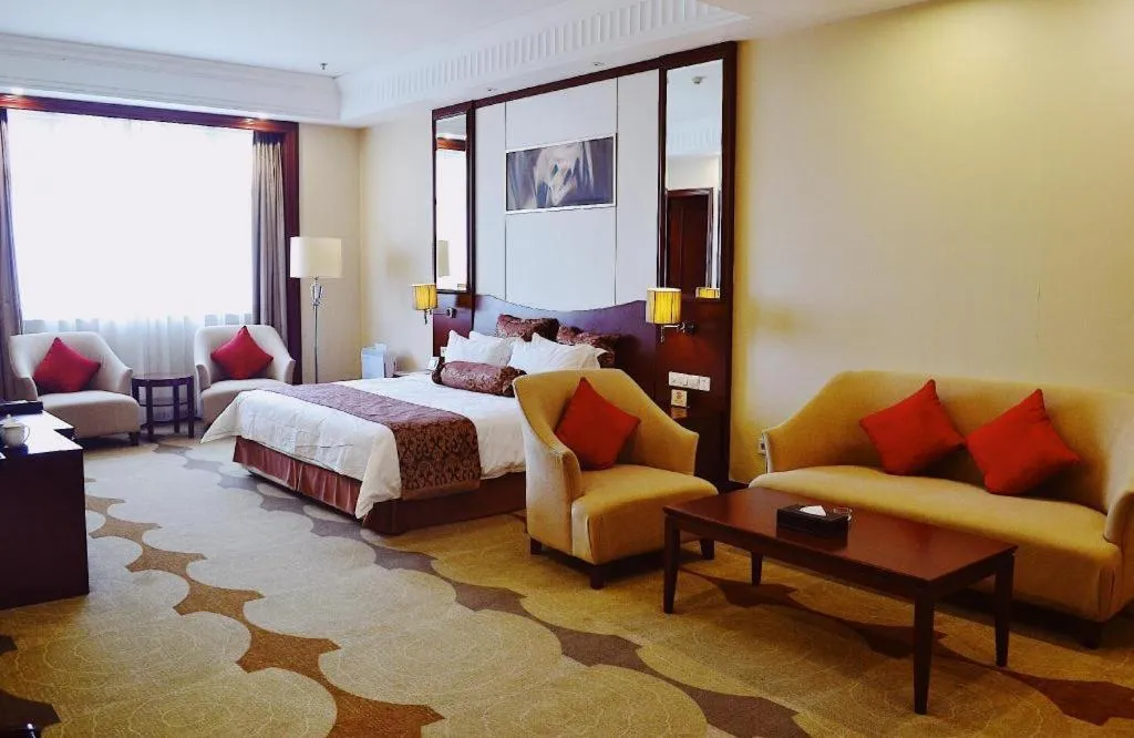 Bed in Longqi Jianguo Hotel Kunshan