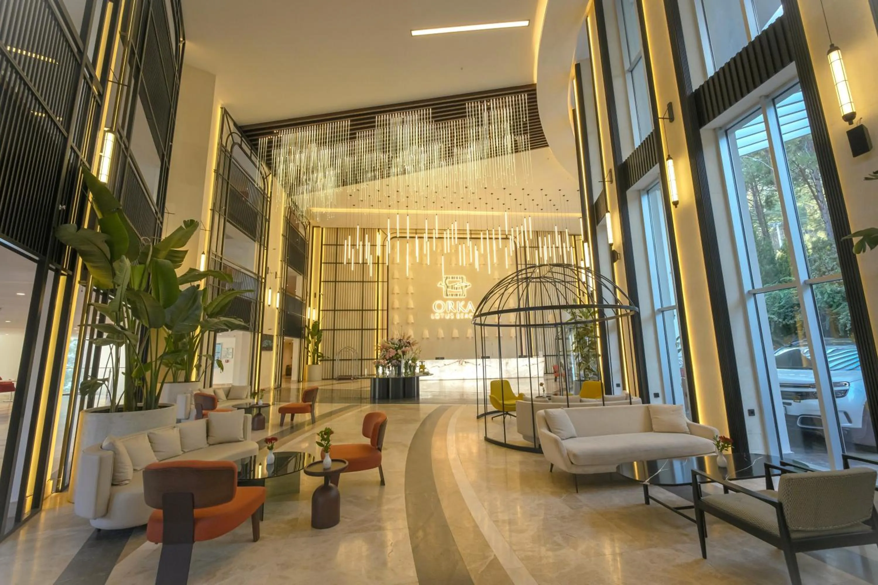 Lobby or reception in Orka Lotus Beach