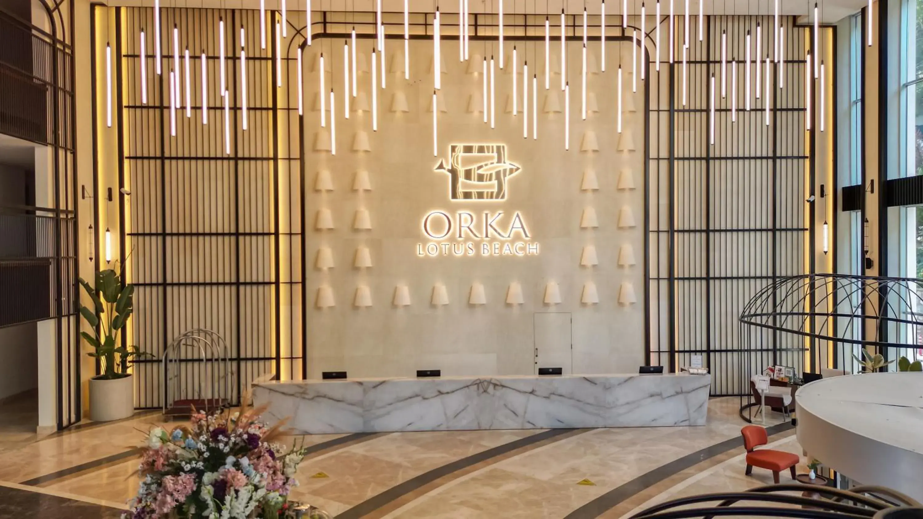 Lobby or reception, Bed in Orka Lotus Beach Lobby or reception, Bed in Orka Lotus Beach