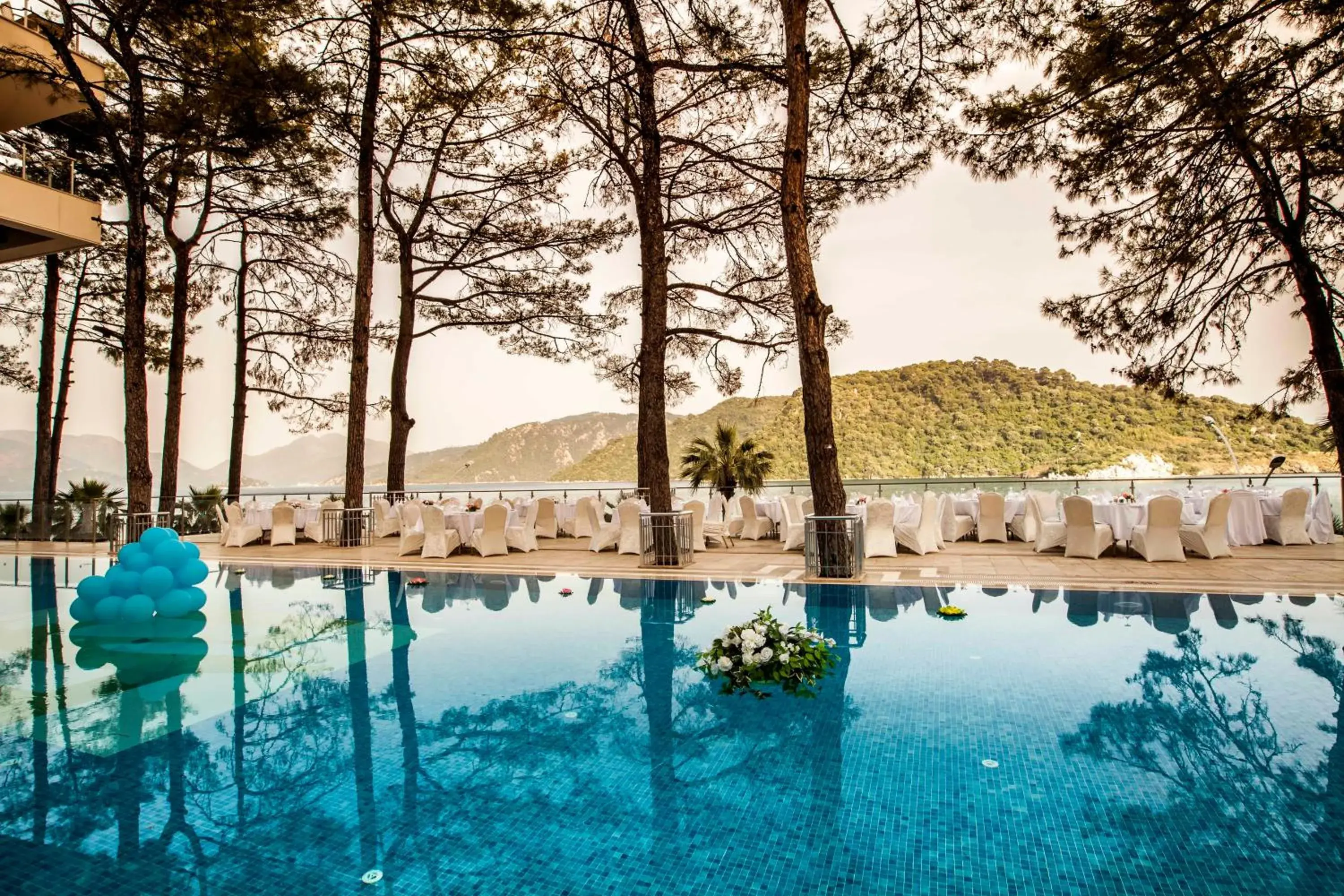 Pool view in Orka Lotus Beach Pool view in Orka Lotus Beach