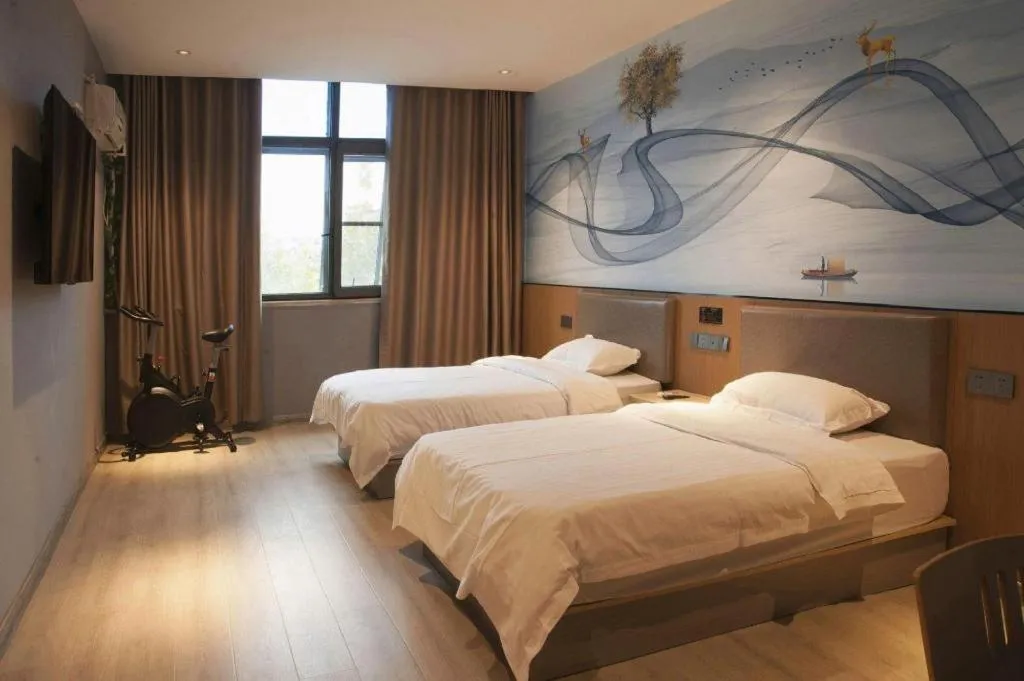 Bed in Kaibin International Hotel Jingdezhen