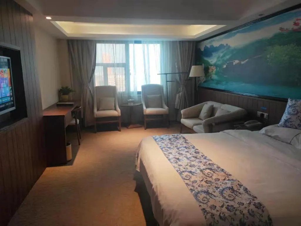 Bed in Kaibin International Hotel Jingdezhen