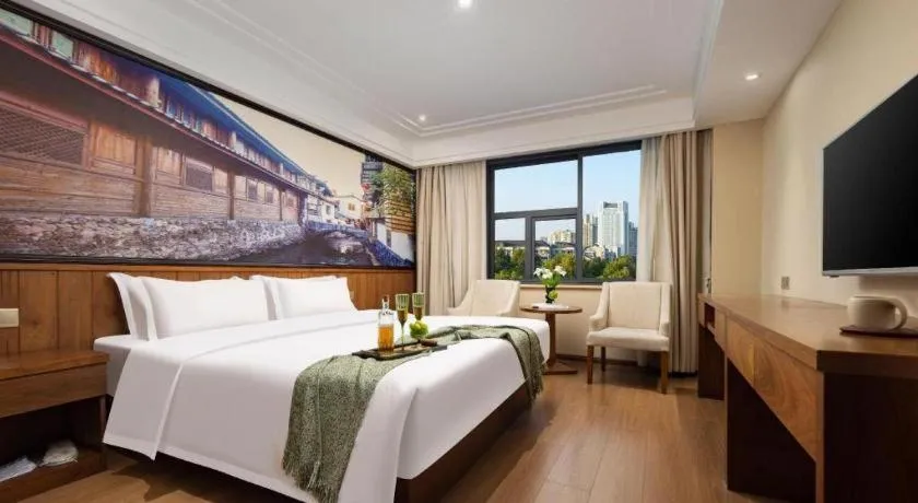 Bed in Kaibin International Hotel Jingdezhen